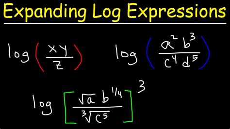 All Textbook question. . Expand logarithmic expression calculator
